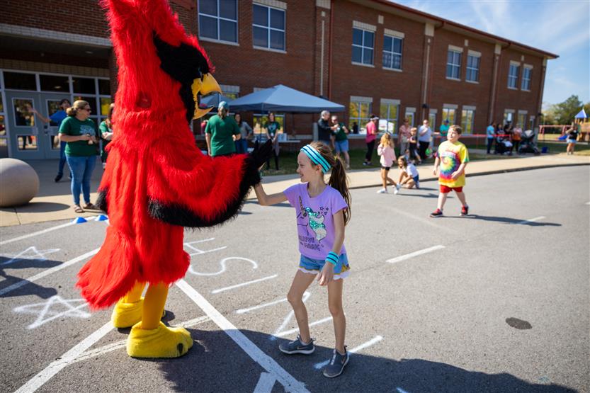 Students enjoy the Nolensville Elementary Fun Run